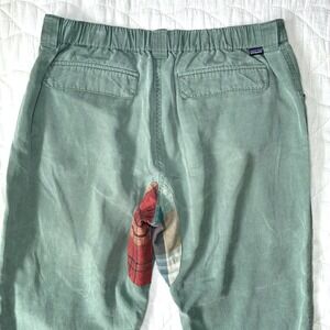 Patagonia Worn Wear Lightweight Edge Joggers Sage Womens 14 Hiking Patches